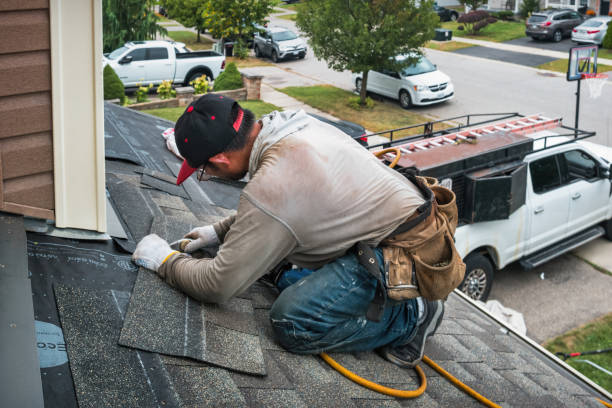 Professional Emergency Roof Repair technician working in Wappingers Falls, NY